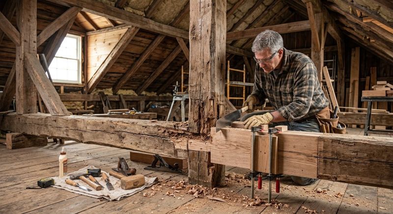 Barn Beam Replacement in Wilmington, NC