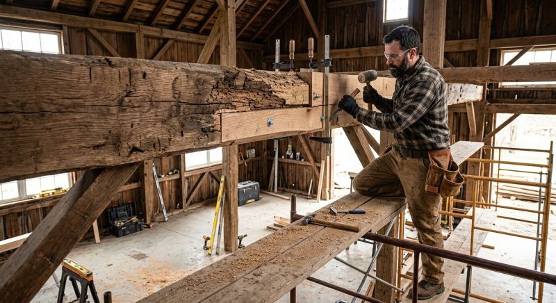 Barn Beam Replacement in Conroe, TX