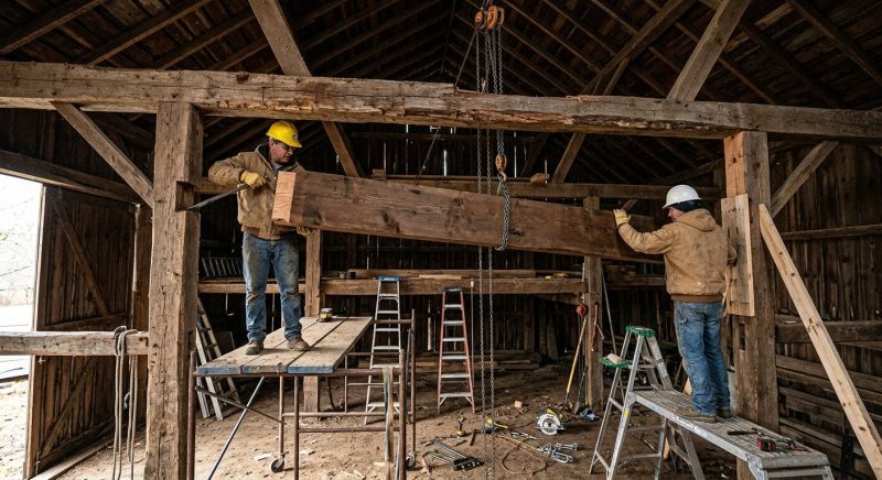 Barn Beam Replacement in Kansas City, KS