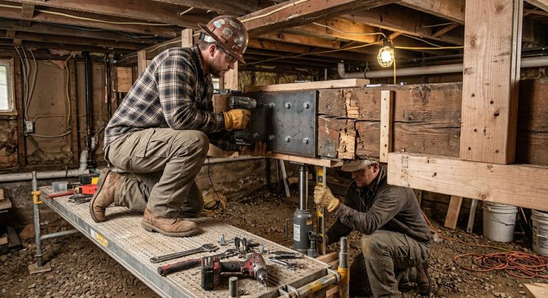 Basement Beam Repair in Conroe, TX