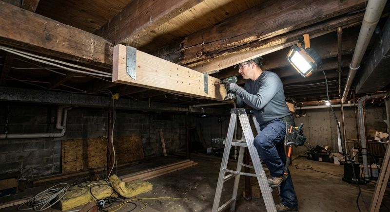 Basement Joist Repair in Conroe, TX