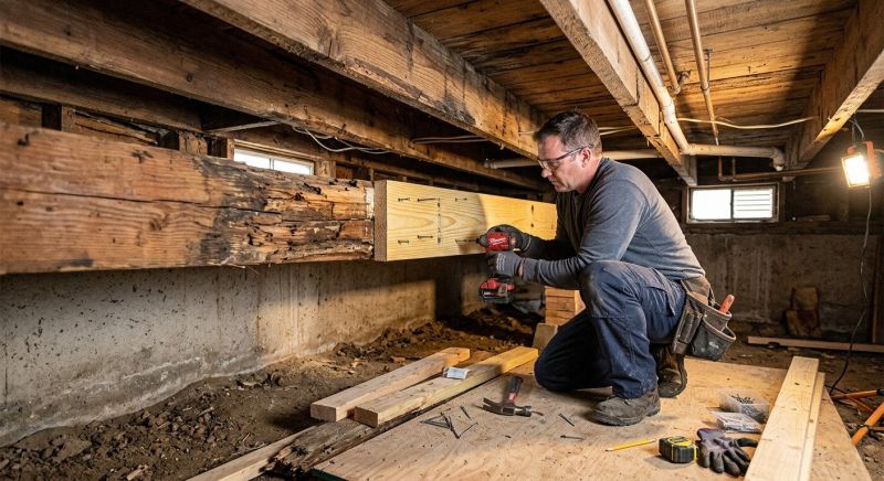 Basement Joist Repair in Conroe, TX