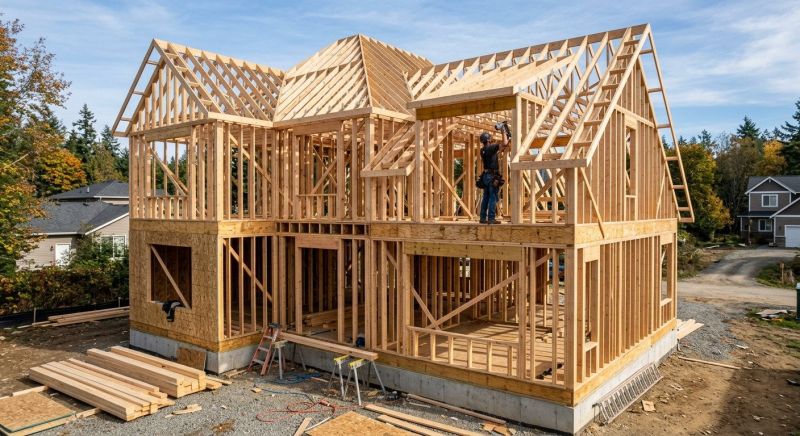 Building Addition Framing in Conroe, TX