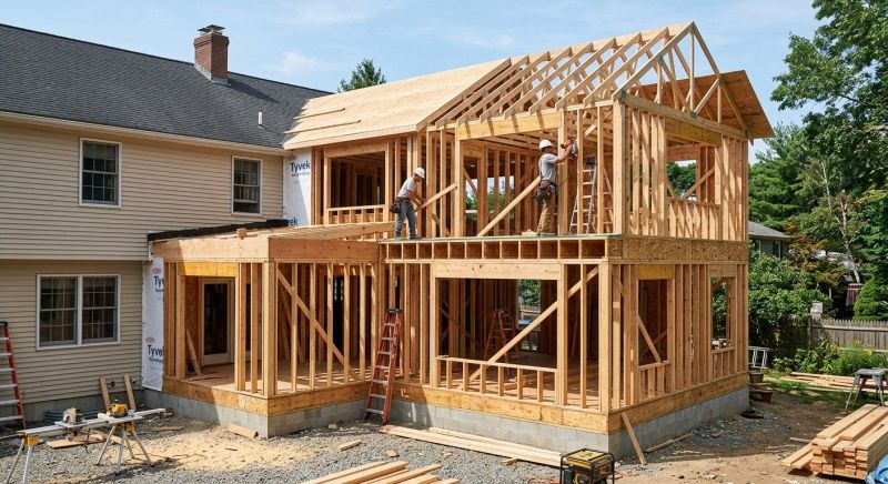Building Addition Framing in Kansas City, KS