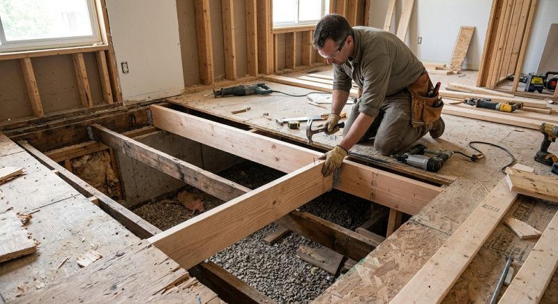 Floor Framing Replacement in Kansas City, KS