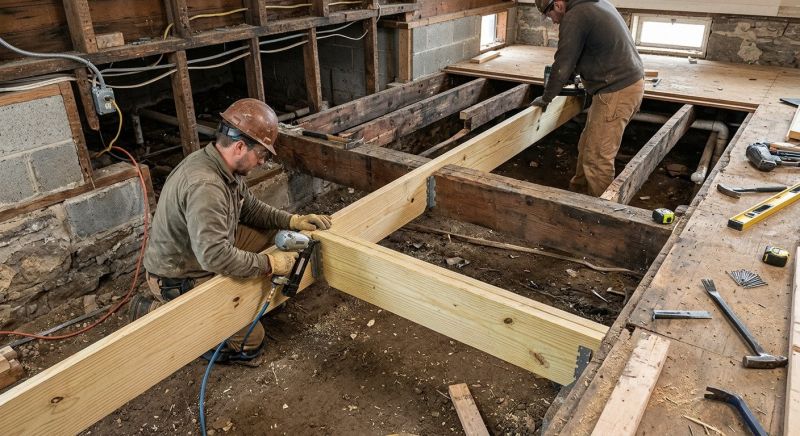 Floor Joists Replacement in Kansas City, KS