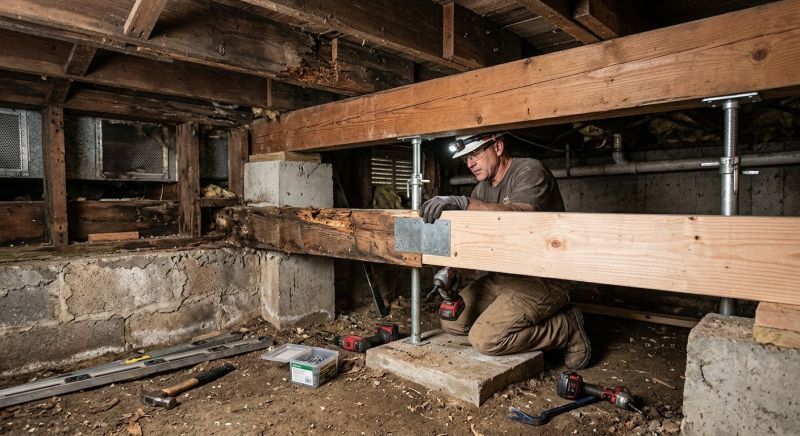 Foundation Joist Repair in Wilmington, NC