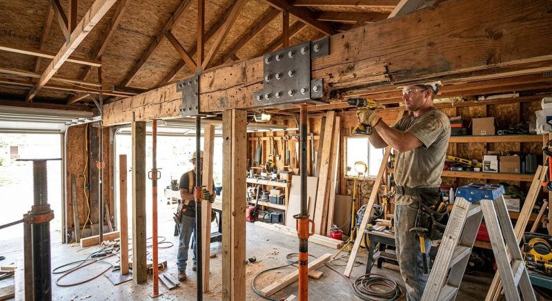 Garage Beam Repair in Wilmington, NC