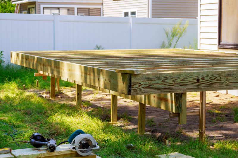 Ground Level Deck Construction in Worcester, MA