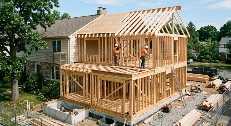 Home Addition Framing in Kansas City, KS