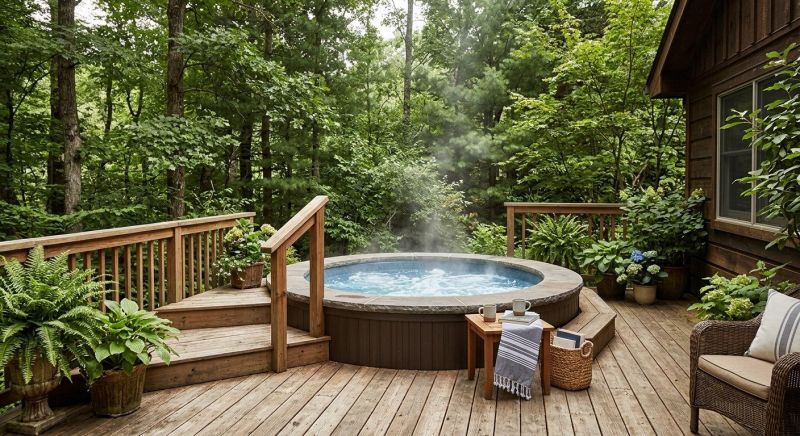 Hot Tub Deck Construction in Stamford, CT