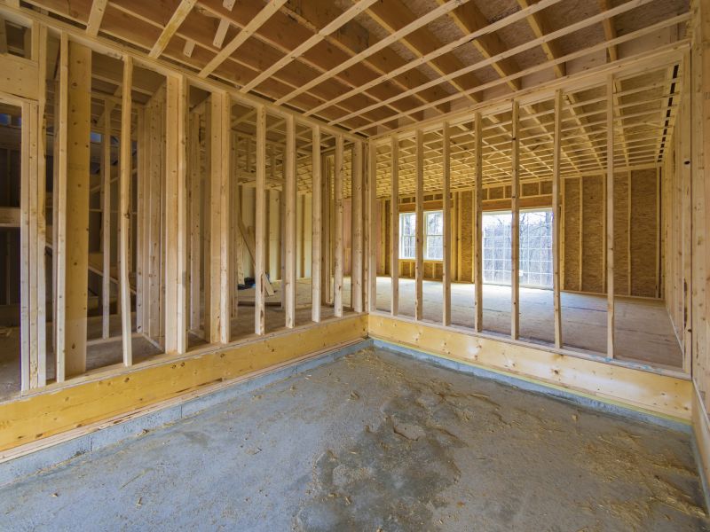 Interior Wall Framing in Wilmington, NC