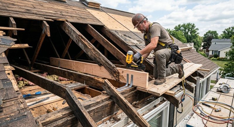 Roof Framing Repair in Kansas City, KS