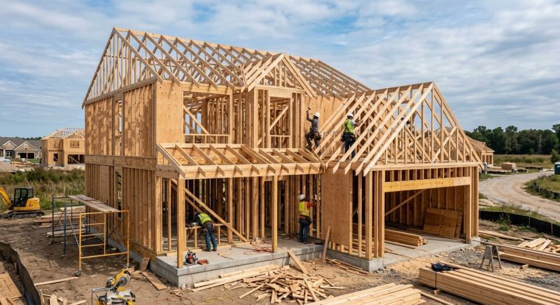 Structure Framing in Kansas City, KS