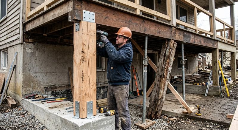 Support Column Replacement in Kansas City, KS