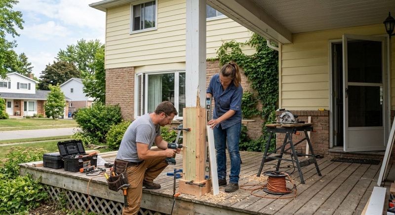 Terrace Railing Repair in Redmond, WA