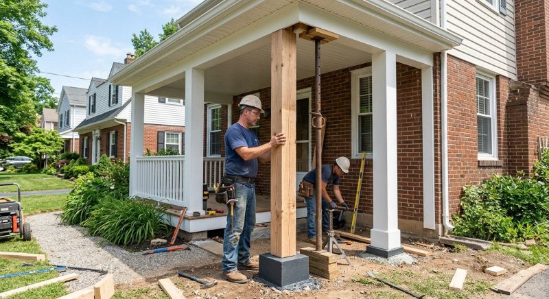 Veranda Post Replacement in Wilmington, NC