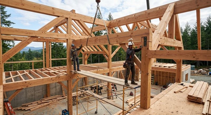 Wood Beam Installation in Conroe, TX