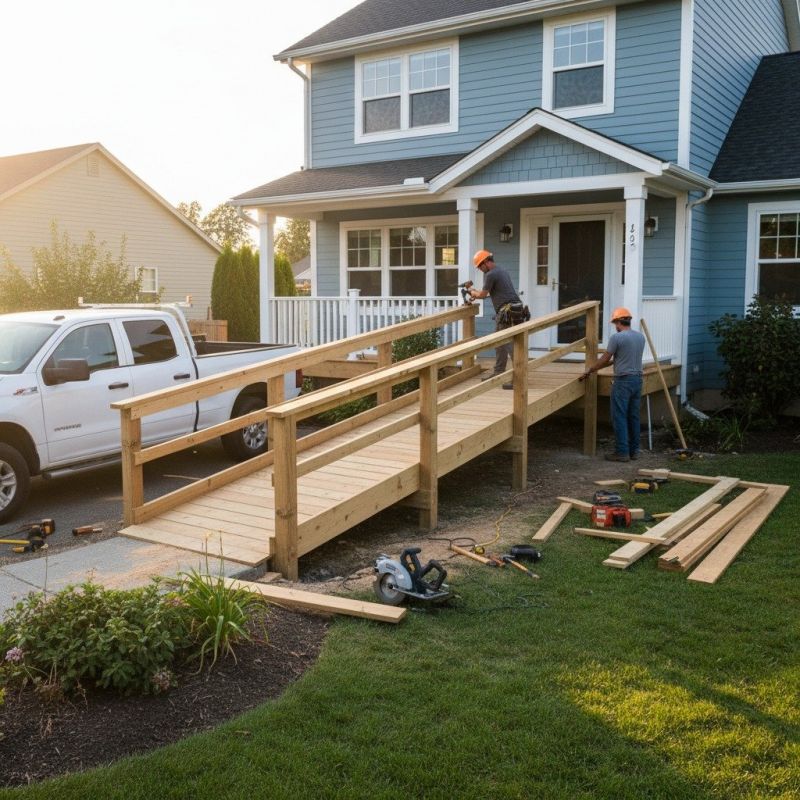 Handicap Ramp Construction in Wilmington, NC