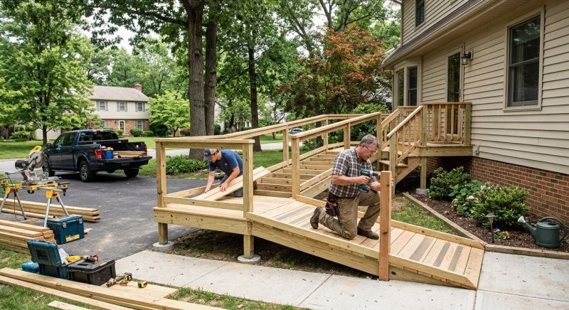 Wood Ramp Construction in Wilmington, NC